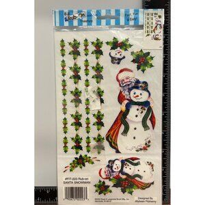 Royal Langnickel EZ RUB ON Transfer Santa Snowman FIT-223 BY JILLYBEAN FITZHENRY